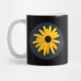 Black Eyed Susan Yellow Daisy Flower Circle Frame Mug